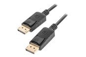 Display Kabel - Lanberg - DisplayPort cable - DisplayPort to DisplayPort - 50 cm - CA-DPDP-10CC-0005-BK