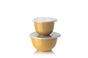 Küchenzubehör - Rosti - Margrethe bowls Set of 2 + lids - Curry - 29937