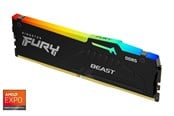 RAM - Kingston FURY Beast RGB DDR5-5600 - 32GB - CL36 - Single Channel (1 pcs) - AMD EXPO & Intel XMP - Schwarz mit RGB - KF556C36BBE2A-32