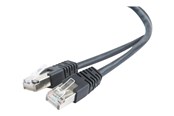 Netzwerk - Kabel - Gembird patch cable - 50 cm - black - Schwarz - 0.5m - PP22-0.5M/BK
