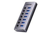 USB-Hubs - Unitek H1314A - hub - 7-in-1 individual switches - 7 ports USB-Hubs - USB 3.2 - 7 - Grau - H1314A01-EU