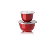 Küchenzubehör - Rosti - Margrethe bowls Set of 2 + lids - Red - 29929