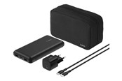 Powerbank (Akku) - Belkin BoostCharge power bank - + AC power adapter - 24 pin USB-C 2 x USB - with zippered pouch case Powerbank (Akku) - schwarz - 20000 mAh - BU042KQBK