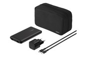 Powerbank (Akku) - Belkin BoostCharge power bank - + AC power adapter - 24 pin USB-C 2 x USB - with zippered pouch case Powerbank (Akku) - schwarz - 10000 mAh - BU041KQBK