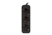 Stromkabel (Extern) - Lanberg - power strip - 2500 Watt - PS0-03F-0150-BK