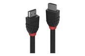 Display Kabel - Lindy Black Line HDMI cable with Ethernet - 50 cm - 36470