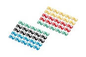 Netzwerk - Kabel - DIGITUS cable colour coding clips - for patch cable mixed (20 pcs. in each) - A-CC-M