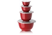 Küchenzubehör - Rosti - Margrethe Bowls - Set of 4 + Lids (Red) - 29963