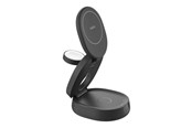 Handys - Adapter und Ladegeräte - Belkin BoostCharge wireless charging stand - 3-in-1 magnetic compact - + AC power adapter - 15 Watt - WIZ034KQBK