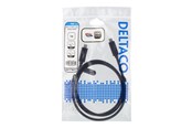 USB Kabel - Deltaco - USB-C cable - 24 pin USB-C to 24 pin USB-C - 1 m - USBC-1122