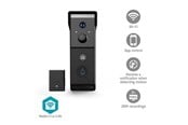 Smart-Home - Nedis SmartLife Video Doorphone Wi-Fi Battery 2x Full HD 1080p Cloud Storage (option) / microSD (not included) IP54 With motion sensor Night vision Black - WIFICDP31BK