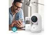 Smart-Home - Nedis SmartLife Indoor Camera Wi-Fi 3MP Full HD 1296p Pan tilt Cloud Storage (option) / microSD (not included) / Onvif With motion sensor Night vision White - WIFICI23CWT
