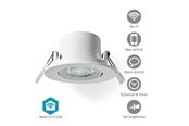 Smart-Home - Nedis SmartLife Ceiling Light Wi-Fi Warm to Cool White Round Diameter: 52 mm 68 - 74 mm 360 lm 2700 - 6500 K IP20 Energy Class: F Android™ / IOS - WIFILCS10WT