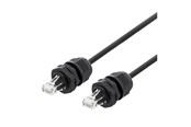 Netzwerk - Kabel - Deltaco SFTP-63AH-WP - patch cable - 3 m - black - Schwarz - 3m - SFTP-63AH-WP
