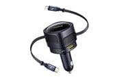 Handys - Adapter und Ladegeräte - Baseus Enjoyment Max Car Charger 90W USB-C Lightning USB-A USB-C Ports - Black - C00035507121-02