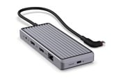Dockingstationen - Unisynk 10 Port USB-C Hub 4K 60Hz 100W - Grey - 10352