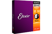 Musikinstrumente & DJ-Ausstattung - Elixir Strings 11052 - 80/20 Bronze - Akustik-Saiten - Nanoweb - Light (12-53) - CEL 11052