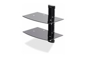 Wandhalterungen, AV-Halterungen & AV-Möbel - StarTech.com Dual Floating Wall-Mounted AV Shelves Adjustable Height Shelf For Under TV - Max - recommended for - 2B-WALL-MOUNT-SHELF