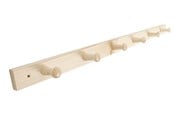 Halterungen & Scharniere  - Home>it Coat rack 6 hooks pine wood natural RETRO - 12304