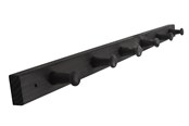 Halterungen & Scharniere  - Home>it Coat rack 6 hooks pine wood black RETRO - 12305