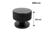Halterungen & Scharniere  - Home>it Knurled Furniture Knob Matte Black Set of 2 - 21280