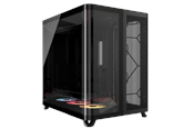 Gehäuse - Corsair AIR 5400 LX-R LINK Black - Gehäuse - Miditower - Schwarz - CC-9011320-WW