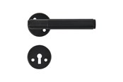 Halterungen & Scharniere  - Home>it door handle knurled 19 mm. matt black - 13250