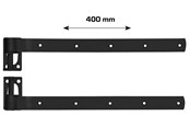 Halterungen & Scharniere  - Home>it stable door hinge 400 mm matt black 2 pcs. - 20513