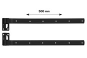 Halterungen & Scharniere  - Home>it stable door hinge 500 mm matt black 2 pcs. - 20519