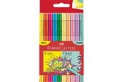 Utensilien zum Schreiben und Zeichnen - Faber-Castell Felt Tip Pens - 5 Neon + 5 Pastell - 155312