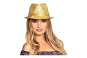 Kostüme - Boland Hat Popstar Sequins Gold - 01291