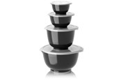 Küchenzubehör - Rosti - Margrethe Bowls - Set of 4 + Lids (Carbon Black) - 29964