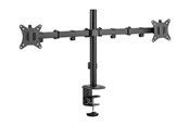 Monitorhalterung - Deltaco mounting kit - adjustable arms - for 2 LCD displays - rotate tilt swivel up to 9 kg - black - ARM-0300-B