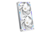 Gehäuselüfter - NZXT F240X - Gehäuselüfter - 240mm - Weiß mit RGB-Beleuchtung - 41 dBA - RF-U24PN-W1