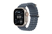 Smartwatches, Pulsuhren, Sportuhren & Schrittzähler - Apple Watch Ultra 3 GPS + Cellular 49mm Natural Titanium Case with Anchor Blue Ocean Band - MEWH4DH/A