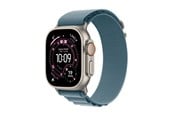 Smartwatches, Pulsuhren, Sportuhren & Schrittzähler - Apple Watch Ultra 3 GPS + Cellular 49mm Natural Titanium Case with Light Blue Alpine Loop - Medium - MEWM4DH/A