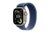 Smartwatches, Pulsuhren, Sportuhren & Schrittzähler - Apple Watch Ultra 3 GPS + Cellular 49mm Natural Titanium Case with Blue/Bright Blue Trail Loop - S/M - MEWR4DH/A
