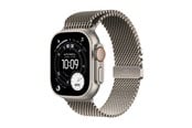 Smartwatches, Pulsuhren, Sportuhren & Schrittzähler - Apple Watch Ultra 3 GPS + Cellular 49mm Natural Titanium Case with Natural Titanium Milanese Loop - Large - MF0E4DH/A