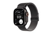 Smartwatches, Pulsuhren, Sportuhren & Schrittzähler - Apple Watch Ultra 3 GPS + Cellular 49mm Black Titanium Case with Black Titanium Milanese Loop - Medium - MF1Q4DH/A