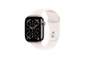Smartwatches, Pulsuhren, Sportuhren & Schrittzähler - Apple Watch Series 11 GPS + Cellular 42mm Gold Titanium Case with Light Blush Sport Band - M/L - MF8X4QN/A