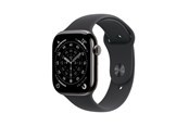 Smartwatches, Pulsuhren, Sportuhren & Schrittzähler - Apple Watch Series 11 GPS + Cellular 46mm Slate Titanium Case with Black Sport Band - S/M - MFD14QN/A