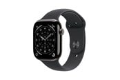 Smartwatches, Pulsuhren, Sportuhren & Schrittzähler - Apple Watch Series 11 GPS + Cellular 46mm Slate Titanium Case with Black Sport Band - M/L - MFD24QN/A