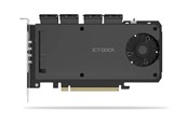 Festplatten Zubehör - Icy dock ExpressSlot Slide MB204MP-1B - storage enclosure - PCIe 4.0 x16 (NVMe) - PCIe 4.0 x4 - MB204MP-1B