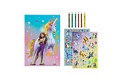 Kreativ-Spiele - Undercover Unicorn Academy Coloring Set with Stickers and Pencils - ACMY0225