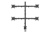 Monitorhalterung - Deltaco mounting kit - for flat panel - quad tilt swivel rotate 9 kg - black - ARM-0302-B