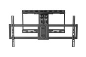 Wandhalterungen, AV-Halterungen & AV-Möbel - Deltaco Office mounting kit - for flat panel - heavy-duty full-motion 3-way 80 kg - black - Max 80 kg - recommended for 100" - ARM-0261-B