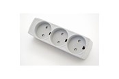 Schaltereinheiten - Thorkild Larsen Three Socket Grey WO/E F-8532108 - F-8532108