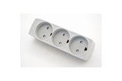 Schaltereinheiten - Thorkild Larsen Three Socket Grey W/E F-8531191 - F-8531191
