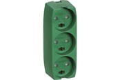 Schaltereinheiten - Thorkild Larsen Three-way Socket Green W/E - F-8531109