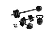 Sport & Fitness - ASG Weight set 20 kg - Black/Black - ASG4462BLACKONE SIZE